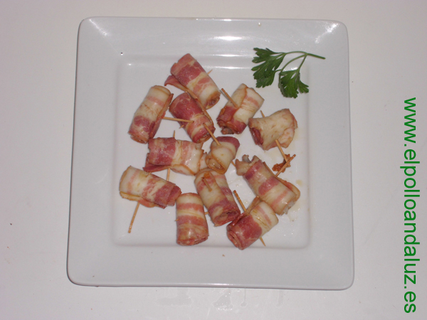 Langostinos con Bacon (1/4 kg)